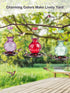 Hummingbird Feeder, Auslar 26 Ounces Glass Hummingbird Feeders for Outdoors Hanging Ant and Bee Proof, Ant Moat & 5 Flower Feeding Ports, Rustproo...