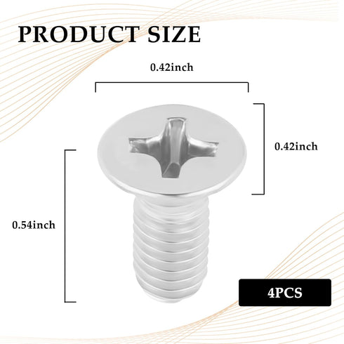 4PCS Brake Disc Rotor Screws Kit for Front Rotors and Brake Pads,Stainless Steel Screws for Brake System,OEM#936-000-601-40-H Compatible with Hond...