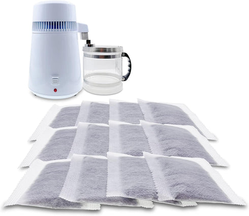 Xcivi Replacement Activated Charcoal Distiller Filters Compatible with Megahome and Other Countertop Water Distiller (12)...