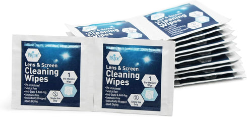 MED PRIDE Premoistened Lens Wipes | Anti-Static, Anti-Fog, Quick-Dry & Scratch-Free| 100 Cleaning Cloths for LED Touch Screen, iPhones, iPads, Com...