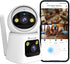Pan/Tilt-Indoor Camera Dual lens for Baby Monitor-Cat-Dog-Pet Camera, 2.4G/5G WiFi-Camera for Home Security, Wireless Camera with Mobile App & PCs...