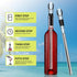Wine Chiller - Wine Cooler Stick, 3 in 1 Stainless Steel Wine Bottle Chiller with Aerator and Pourer, The Best Holiday Gifts....