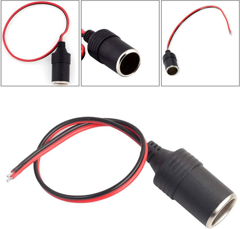 Car Charger Power Cigarette Lighter Female Socket Cable Plug Adapter, Cigarette Lighter Female Socket Sable DC 12V / 24V Car Charger?2pcs(2)......