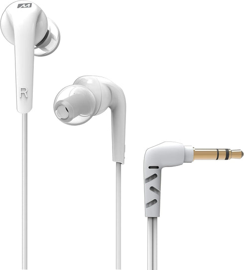 MEE audio RX18 Comfort-Fit in-Ear Headphones with Enhanced Bass (White)...
