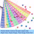 1260 Sheets Luminous Origami Star Paper Strip with 6 Patterns Glow in Dark Folding Stars Paper Lucky Stars Paper for DIY Handmade Crafts Paper Sta...