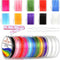 LPBeads 12 Rolls 0.8mm Elastic Stretchy String Cord for Bracelet Jewelry Making with Beading Needles and Ruler...