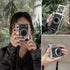 MUZIRI KINOKOO Clear EVO Case for Fujifilm Instax Mini EVO Instant Camera - Hard PVC Fuji Mini EVO Carrying Protective Case with Shoulder Strap -T...