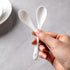 6PCS Porcelain White Coffee Spoons Espresso Spoons Tea Sauce and Desserts Ceramic Spoons...