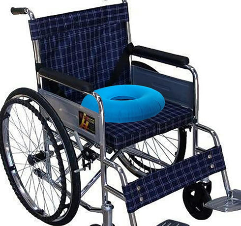 2 Pack Donut Pillow for Hemorrhoids, Inflatable Ring Donut Seat Cushion Pillow with A Pump, Hemorrhoid Seat Cushion, Round Wheelchairs Seat Cushio...