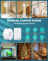 Remote Control Outlet, ELECTOP 15A/1500W, Wireless Outlet Power Switch, No Wire Long Range Electrical Switch Plug in On/Off for Lights, Fans, Chri...