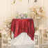 Eternal Beauty Red Square Sequin Tablecloth Sparkly Overlay for Wedding Party Birthday Baby Shower Christmas 48"x48"...