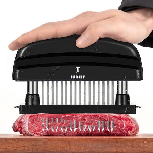 Jureit Meat Tenderizer - Meat Tenderizer Tool with 48 Stainless Steel Needle Blades for Tenderizing BBQ Marinade Beef Chicken Steak Pork - Kitchen...