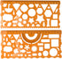 BronaGrand Plastic Templates Drawing Geometric Rulers Triangle Circle Drawing Ruler(Random Color)...