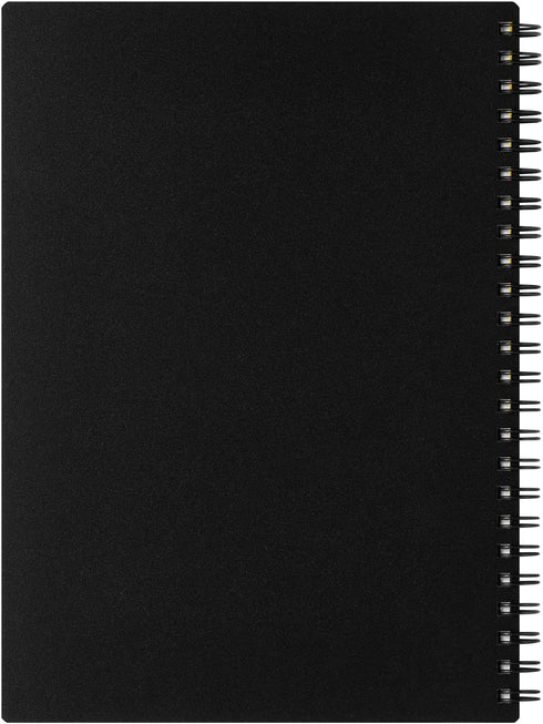 Maruman MNEMOSYNE Notebook 8.27 x 5.83 Inches (A5), 8mm ruled 24-line, 80 Sheets, Black, 1 ea. (N175)...