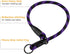 BronzeDog Rope Pro Training Dog Collar Braided No Pull Quick Release Round Lead Collars for Dogs Small Medium Large Puppy (S - 17.7" Long, Purple)...