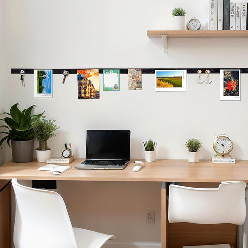 94" x 1" Felt Bulletin Bar Strips Extra Long Self Adhesive Damp Proof Break Proof Felt Board Bar Strips 0.3 Inch Thick for Walls Cubicle Office De...