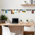 94" x 1" Felt Bulletin Bar Strips Extra Long Self Adhesive Damp Proof Break Proof Felt Board Bar Strips 0.3 Inch Thick for Walls Cubicle Office De...