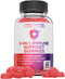 8-In-1 Immune Support Gummies With Elderberry - Powerful Immune Support Supplement Blend Of Elderberry, Quercetin, Zinc & Vitamin C Gummies Are Gr...