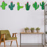 24 Pcs Cactus Cutouts Wooden Ornaments Summer Themed Party Banner DIY Cactus Green Decoration Hanging Embellishments Fiesta Party Decoration for M...