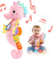 Baby Toys Musical Seahorse,Infant Stuffed Animal Toys with Crinkle and Rattles,Soft Sensory Toys with Textures for Tummy Time Newborn Boys Girls 0...