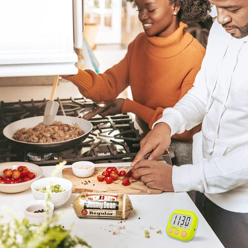 6 Pack Digital Kitchen Timers for Cooking Magnetic Timer for Cooking Loud Alarm green...