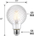 Westinghouse 5268000 5.5 Watt (40 Watt Equivalent) Cut Glass G25 Dimmable Clear Filament LED Light Bulb, Medium Base...