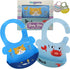 Silicone Baby Bibs for Babies, Toddlers (6-72 months) Silicone Bibs for Boy, Girl, Baby Gifts, Baby Shower 2 Pack...