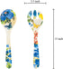 UPware 2-Piece 13 Inch Melamine Salad Server Serving Utensil Set Includes Salad Spoon and Salad Fork (Butterfly Floral)...