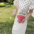 Handmade Knitted Purse Wool Woven Bag Strawberry Shaped Shoulder Bag for Women Crossbody Bag with Drawstring...