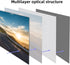 Projector Screen,72“ 4K 16:9 HD Rear Front Projector Screens Mini Foldable Projection Screen Double-Sided Portable Outdoor Indoor Projector Screen...