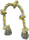 Dog Rope Toy for Large Aggressive Chewers, Heavy Duty Rope Chew Toy Indestructible Tough Tug of War Yellow Dog Toy,3 Feet 5 Knots Interactive Cott...
