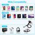 Lightn-ing & USB-C to 3.5 mm Headphone Jack Adapter 2-in-1 Headphone Adapter for iPhone Type C to 3.5mm Female Headphone Jack Adapter for i-pad/iP...