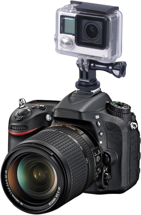 Smatree Full Aluminum Tripod Screw to DSLR Camera Flash Cold Shoe Mount Adapter Compatible for G*pro Camera 12/11/10/MAX/9/8/7/6/5/4/3+/3/DJI OSMO...