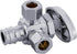 (Pack of 2) EFIELD Multi-turn Dual Outlet Angle Stop Valve, Multi-Turn, 1/2" Expansion F1960 Pex-a Pipe Inlet x (3/8 inch x 3/8 inch) Compression ...
