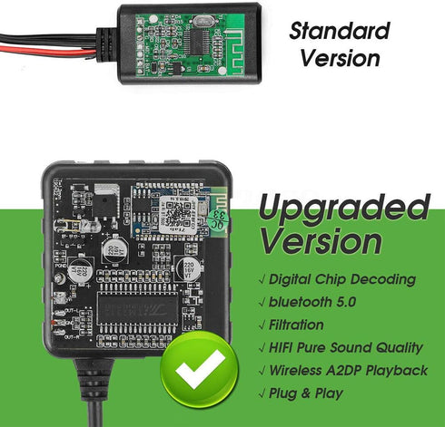 Car Bluetooth AUX Adapter HiFi Stereo System for Kenwood 13-pin CD Host...