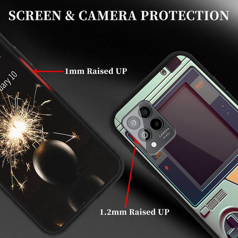for T-Mobile Revvl 6 Pro Case for Women Men Girls Soft Slim TPU Shockproof Phone Cover Case for Revvl 6 Pro 5G, Retro Game Console Print...