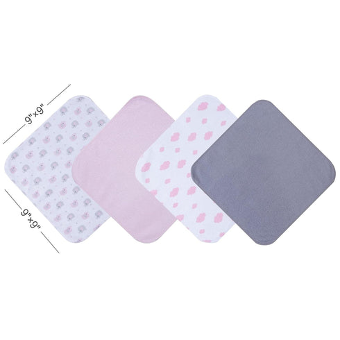 Viviland Baby Washcloths, 24Pack Baby Towels for Newborn, Baby Girl Wash Cloths, and Infant Bath Face Washcloths Soft Absorbent, Gentle on Sensiti...