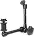11'' Magic Arm, ChromLives Articulating Magic Friction Arm Adjustable w/Hot Shoe Mount 1/4'' Tripod Screw Compatible with DSLR Camera Rig/LCD/DV M...