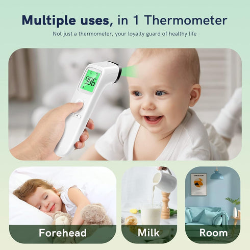 No-Touch Thermometer for Adults and Kids, Fast Accurate Digital Thermometer with Fever Alarm & Silent Mode, FSA HSA Eligible, Easy-to-use, Forehea...