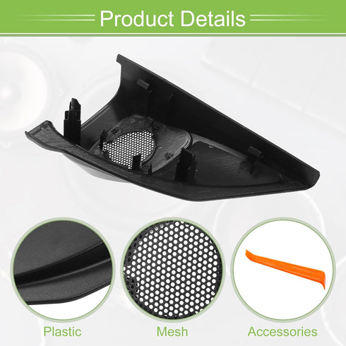 ACROPIX Interior Front Car Door Speaker Window a Pillar Cover Trim Tweeter Speaker Panel Fit for Honda CR-V CRV 12-15 with Screwdriver ABS Black -...