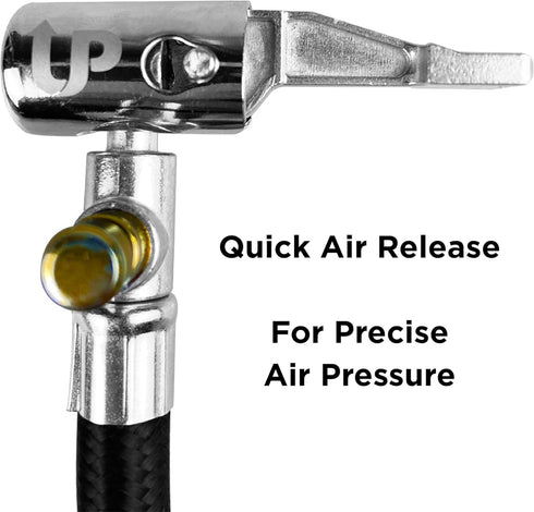 UPBOOST Quick Air Release Extention Replacement Hose for Tire Inflators | Portable Air Compressor | Tire Valve Air Chuck Lock | Air Tire Inflator ...