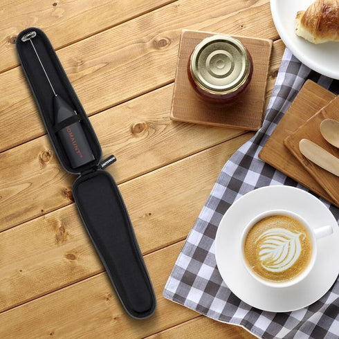 Electric Milk Frother Drink Mixer ROMAUNT Handheld Electric Battery Operated Frother Coffee Stainless Steel Foam Maker Perfect for Espresso, Latte...