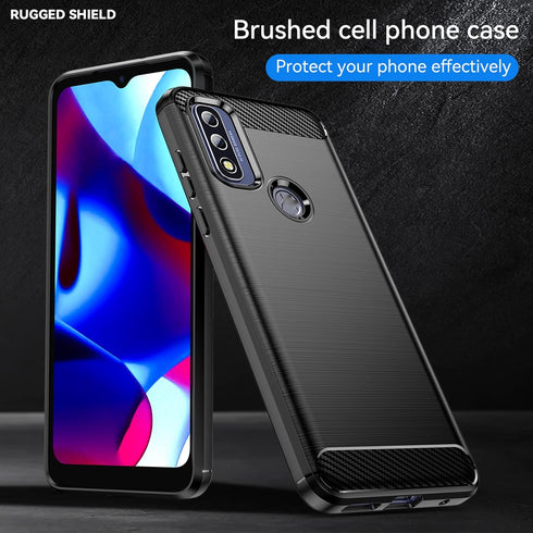 Compatible with Motorola Moto G Pure Case with HD Screen Protector Fashion Non-Slip Shock-Absorption Flexible TPU Bumper Soft Rubber Protective Ph...