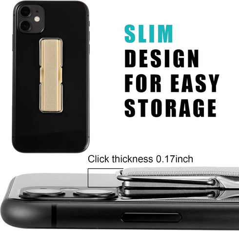 6 Pieces Finger Strap Phone Holders Phone Handle Grip Cell Phone Stand with Kickstand Elastic Phone Finger Holder for Cell Phone Case Small Tablet...