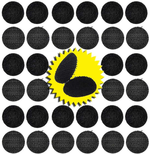 256pcs Heavy Duty Hook and Loop Dot Pre-Cut 1 inch in Diameter Self Adhesive Sticky Dot Fastening Mounting Double Sided Tape for Education Classro...