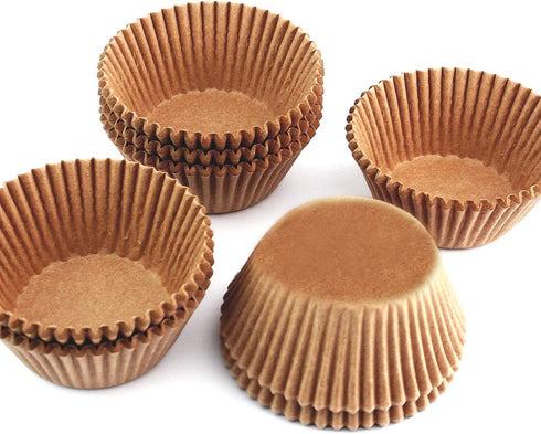 Eoonfirst Standard Size Baking Cups Food-Grade Greaseproof Paper Cupcake Liners 200 Pcs (Natural)...