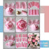 Gersoniel 57 Pieces Crepe Paper Flower DIY Kits 6 Rolls 35g Crepe Paper Rolls 50 Pcs Floral Iron Wire 1 Roll 50 Meter for Birthday Party Wedding (...