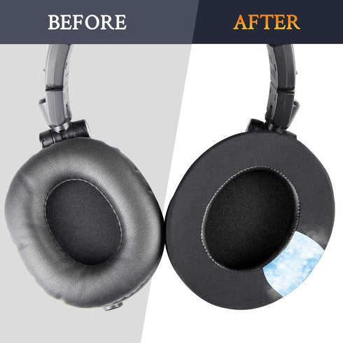 SOULWIT Replacement Earpad for Audio-Technica ATH M50X/M40X, HyperX Cloud/Alpha, SteelSeries Arctis, Ear Cushion for Sony MDR-1ABT/1RBT/1RNC/7506,...