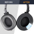 SOULWIT Replacement Earpad for Audio-Technica ATH M50X/M40X, HyperX Cloud/Alpha, SteelSeries Arctis, Ear Cushion for Sony MDR-1ABT/1RBT/1RNC/7506,...