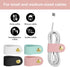 8Pcs PU Leather Cable Organizer, Reusable Cable Straps Ties Clips Portable Cord Keeper Manager for USB Data Holder Wrap Headphone Earbud Case Head...